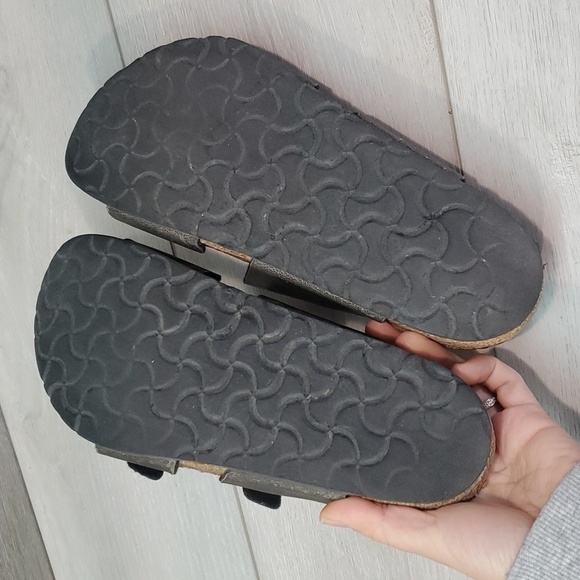Birkenstock Women Comfort Sandals Slide 2 strap Sandals Flats shoes sz 37/6 - Picture 12 of 12